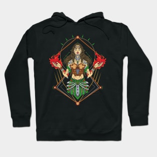 Pretty witch with the fire Hoodie